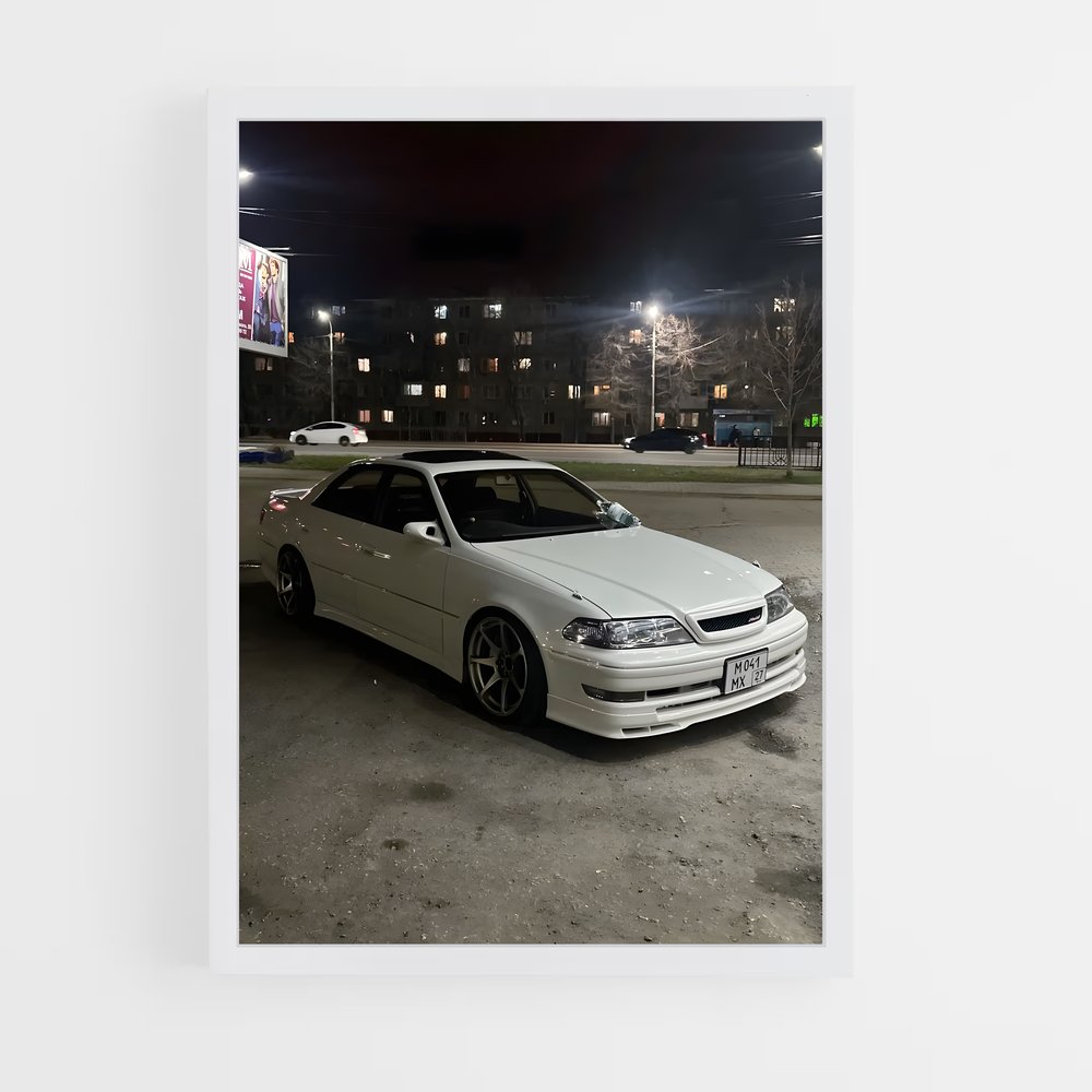 Poster JZX White Dream – affiche Toyota (vue 3)